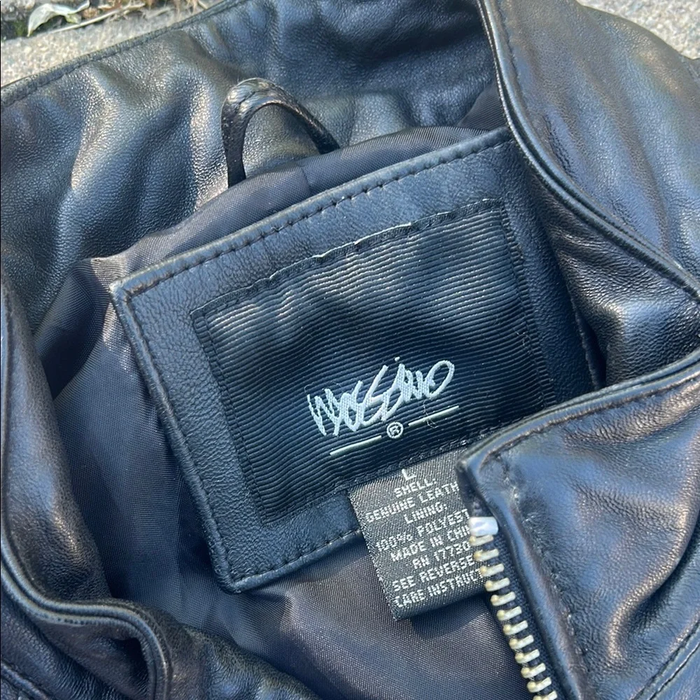 Women’s Black Leather Jacket - Picture 2 of 4